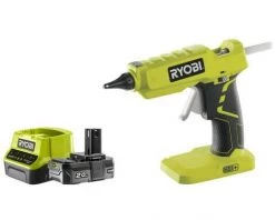 Pack RYOBI Pistolet à Colle 18V OnePlus R18GLU-0 - 1 Batterie 2.0Ah - 1 Chargeur Rapide 2.0Ah RC18120-120