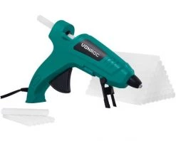 VONROC Pistolet à Colle ⌀ 11,2mm - 70W – Anti-gouttes Et 56 Bâtons De Colle Inclus