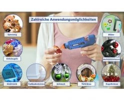 DEUBA Set Pistolet à Colle Chaude Sans Fil Avec Station De Recharge Et Coffret Système -Pistolet à colle Soldes 18477018 3