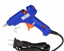 DEVENIRRICHE Pistolets à Colle, Mini Pistolet à Colle Chaude AC 110-230V Kit De Pistolet à Colle Pour Fusion à Haute Température Avec 25 Bâtons De Colle Déclencheur Flexible Pour Les Projets De Bricolage, étanchéité Et Réparation Rapide (15-20 Watts, Bleu) -Pistolet à colle Soldes 23732328 2