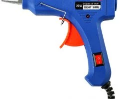 ASUPERMALL 20W Couvercle Chauffant Amovible Pour Pistolet à Colle Thermofusible Avec Gâchette Flexible Pour Les Petits Projets De Bricolage