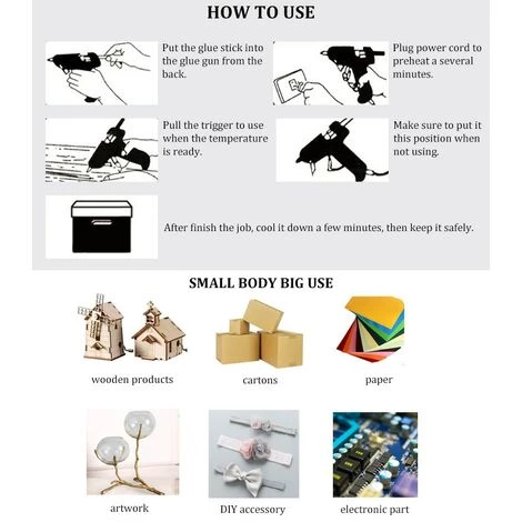 ILOVEMILAN Automobile Universel Pistolet à Colle Thermofusible Manuel Extérieur Pistolet à Colle Thermofusible Allume-cigare + 10 Bâtons De Colle 5 ILOVEMILAN Automobile Universel Pistolet à Colle Thermofusible Manuel Extérieur Pistolet à Colle Thermofusible Allume-cigare + 10 Bâtons De Colle – Image 5