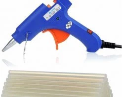 ABCRITAL Pistolets À Colle, Mini Pistolet À Colle Chaude Ac 110-230V Kit De Pistolet À Colle Pour Fusion À Haute Température Avec 25 Bâtons De Colle Déclencheur Flexible Pour Les Projets De Bricolage De Petits Métiers Et D'Étanchéité Et De Réparation Rapide (15-20