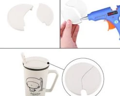 HAPPYSHOPPING Machine A Baton Thermofusible Pour Pistolet A Colle Thermofusible 20W Avec Bouton De Commutation Bleu EU HJ005 -Pistolet à colle Soldes 28055176 5