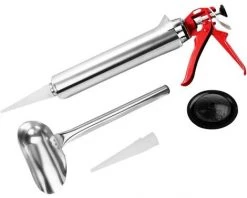BEARSU Pistolet à Joints En Acier Inoxydable Pour Pointes De Calfeutrage - Outil Pour Briques Et Carrelages - Outil De Bricolage