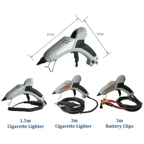 Perle Rare Pistolet à Colle Thermofusible Pour Voiture Avec Prise Allume-cigare Avec Cordon De 3 M + 10 Bâtons De Colle, Pistolet à Colle Thermofusible Manuel Extérieur, Pistolet De Fusion électrique 2 Perle Rare Pistolet à Colle Thermofusible Pour Voiture Avec Prise Allume-cigare Avec Cordon De 3 M + 10 Bâtons De Colle, Pistolet à Colle Thermofusible Manuel Extérieur, Pistolet De Fusion électrique – Image 2