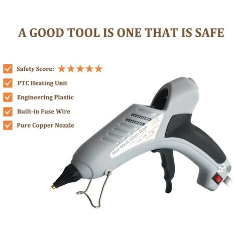 Perle Rare Pistolet à Colle Thermofusible Pour Voiture Avec Prise Allume-cigare Avec Cordon De 3 M + 10 Bâtons De Colle, Pistolet à Colle Thermofusible Manuel Extérieur, Pistolet De Fusion électrique 3 Perle Rare Pistolet à Colle Thermofusible Pour Voiture Avec Prise Allume-cigare Avec Cordon De 3 M + 10 Bâtons De Colle, Pistolet à Colle Thermofusible Manuel Extérieur, Pistolet De Fusion électrique – Image 3