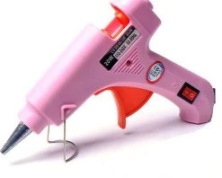 Perle Rare Pistolet à Colle Thermofusible Rose Mini Accessoires De Bijoux De Bricolage Faits à La Main Pour Enfants 20W Pistolet à Fusion électrique Pistolet à Colle Chaude Plug In Pistolet à Colle Haute Température