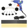 HAPPYSHOPPING Outil De Reparation De Dent De Voiture (pont En Plastique + Baton De Colle Thermofusible + Pistolet A Colle Thermofusible + Stylo De Nivellement)