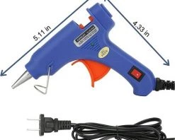 ABCRITAL Mini Pistolet À Colle Thermofusible 20W Avec 15 Bâtons De Colle De 7 Mm Pour Les Petits Projets De Bricolage, Décoration De La Maison, Réparation De Bosses De Voiture -Pistolet à colle Soldes 35362273 3
