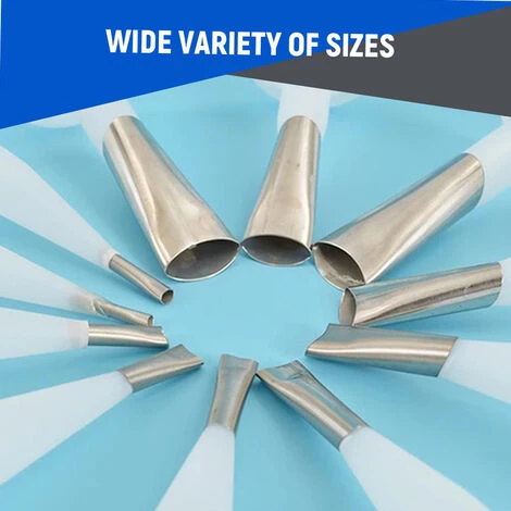 HAPPYSHOPPING 14 Pieces Finisseur De Calfeutrage Buse De Colle En Acier Inoxydable Scellant Buse De Calfeutrage Dissolvant De Colle Grattoir Outils De Finition Pour Cuisine Salle De Bain Fenetre,modele:Argent Argent 4 HAPPYSHOPPING 14 Pieces Finisseur De Calfeutrage Buse De Colle En Acier Inoxydable Scellant Buse De Calfeutrage Dissolvant De Colle Grattoir Outils De Finition Pour Cuisine Salle De Bain Fenetre,modele:Argent Argent – Image 4