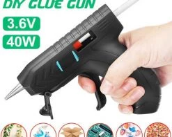 TIGA 40W ML-HG2 3.6V Sans Fil Bricolage Pistolet à Colle Thermofusible 1800mAh Outil électrique Artisanal Avec 10pcs Batons De Colle -Pistolet à colle Soldes 35854618 3