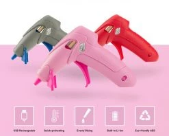 HAPPYSHOPPING Outil De Colle Thermofusible Sans Fil Portable Li-ion Integre Rechargeable Par USB Pour Les Reparations De Bricolage,modele:Gris - Modele:Gris 9 HAPPYSHOPPING Outil De Colle Thermofusible Sans Fil Portable Li-ion Integre Rechargeable Par USB Pour Les Reparations De Bricolage,modele:Gris - Modele:Gris -Pistolet à colle Soldes 35861732 5