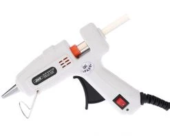 HAPPYSHOPPING Mini Pistolet A Colle Thermofusible Professionnel A Haute Temperature Pratique De 25 W Avec Des Batons De Colle De 50 Pieces Outil De Reparation D'artisanat De Chauffage