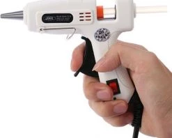 HAPPYSHOPPING Mini Pistolet A Colle Thermofusible Professionnel A Haute Temperature Pratique De 25 W Avec Des Batons De Colle De 50 Pieces Outil De Reparation D'artisanat De Chauffage -Pistolet à colle Soldes 35862419 4
