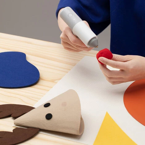 HOTO Pistolet A Colle Chaude Sans Fil Mini Kit De Pistolet A Colle Thermofusible Debout Avec 10 Batons De Colle/batterie 2000mAh/couvercle Anti-chaud Amovible Pour Les Projets De Bricolage Et Les Reparations Rapides A Domicile, Modele: Blanc 1 5 HOTO Pistolet A Colle Chaude Sans Fil Mini Kit De Pistolet A Colle Thermofusible Debout Avec 10 Batons De Colle/batterie 2000mAh/couvercle Anti-chaud Amovible Pour Les Projets De Bricolage Et Les Reparations Rapides A Domicile, Modele: Blanc 1 – Image 5