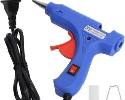 ILOVEMILAN Kit De Pistolets à Colle Thermofusible Mini Pistolets à Colle Chaude 20W Avec 10 Bâtons De Colle Et Crochet Pour Le Bricolage, Les Projets Artisanat, étanchéité, Les Réparations Rapides 110-240V (#2)
