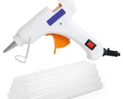 SUNFLOWER Pistolet à Colle Thermofusible 20W Avec Interrupteur, Accessoires De Bijoux Bricolage Faits à La Main Petit Pistolet à Colle