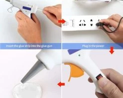 SUNFLOWER Pistolet à Colle Thermofusible 20W Avec Interrupteur, Accessoires De Bijoux Bricolage Faits à La Main Petit Pistolet à Colle -Pistolet à colle Soldes 36842074 4