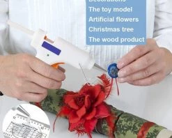 SUNFLOWER Pistolet à Colle Thermofusible 20W Avec Interrupteur, Accessoires De Bijoux Bricolage Faits à La Main Petit Pistolet à Colle -Pistolet à colle Soldes 36842074 5