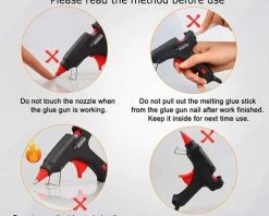 SUNFLOWER Pistolet à Colle Chaude 20W,ensemble De Pistolet à Colle Version Mise à Jour & Package Bricolage Et Réparations Rapides Dans Maison & Bureau -Pistolet à colle Soldes 36842359 4