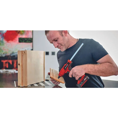 Einhell Pistolet à Colle Sans Fil TE-CG 18 Li - Solo Power X-Change (18V, Prêt à L’emploi En 120 Secondes, Avec 5 Bâtons De Colle 12mm + Embout Plat) Livré Sans Batterie Ni Chargeur 2 Einhell Pistolet à Colle Sans Fil TE-CG 18 Li - Solo Power X-Change (18V, Prêt à L’emploi En 120 Secondes, Avec 5 Bâtons De Colle 12mm + Embout Plat) Livré Sans Batterie Ni Chargeur – Image 2