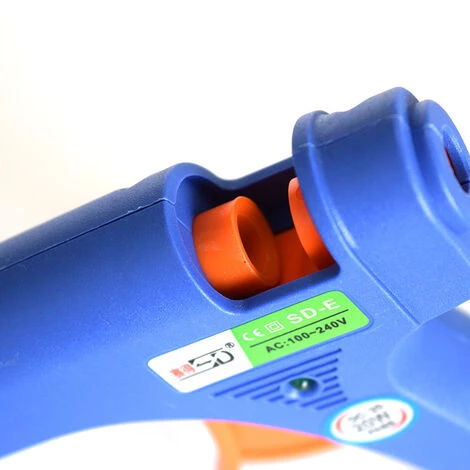 THSINDE 1PCS Pistolet à Colle Chaude Bâtons Chauffrage Rapide Et Sûr Pistolet à Colle 20W, Y Compris Un Sac à Outils, Anti écoulement Pour Réparation, Artisanat, DIY, Maison, Bricolage, Bureau- Bleu 2 THSINDE 1PCS Pistolet à Colle Chaude Bâtons Chauffrage Rapide Et Sûr Pistolet à Colle 20W, Y Compris Un Sac à Outils, Anti écoulement Pour Réparation, Artisanat, DIY, Maison, Bricolage, Bureau- Bleu – Image 2