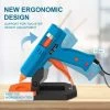 THSINDE 50W Pistolet à Colle Chaude 1pcs Bâtons(150 Mm) Chauffrage Rapide Et Sûr Pistolet à Colle, Anti écoulement Pour Réparation,Artisanat,DIY,Maison,Bricolage,Bureau-Bleu