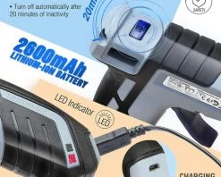 WORKPRO Pistolet à Colle Chaude Sans Fil 3,6V Avec Batterie 2600mAh Et 20 Bâtons De Colle, Pistolet à Colle Electrique-Arrêt Automatique, Chauffage Rapide De 100S Pour Bricolage, Art Et Réparation -Pistolet à colle Soldes 37819990 3