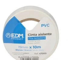 Ruban Isolant 10mx19mm Blanc Edm -Pistolet à colle Soldes 42037708 2
