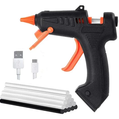 TANABATA Pistolet à Colle Chaude, 15pcs Bâtons Chauffrage Rapide Et Sûr Pistolet à Colle 15W, Avec USB Câble, Anti écoulement Pour Réparation, Artisanat, DIY, Maison, Bricolage, Bureau 1 TANABATA Pistolet à Colle Chaude, 15pcs Bâtons Chauffrage Rapide Et Sûr Pistolet à Colle 15W, Avec USB Câble, Anti écoulement Pour Réparation, Artisanat, DIY, Maison, Bricolage, Bureau