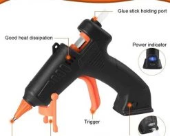 TANABATA Pistolet à Colle Chaude, 15pcs Bâtons Chauffrage Rapide Et Sûr Pistolet à Colle 15W, Avec USB Câble, Anti écoulement Pour Réparation, Artisanat, DIY, Maison, Bricolage, Bureau 7 TANABATA Pistolet à Colle Chaude, 15pcs Bâtons Chauffrage Rapide Et Sûr Pistolet à Colle 15W, Avec USB Câble, Anti écoulement Pour Réparation, Artisanat, DIY, Maison, Bricolage, Bureau -Pistolet à colle Soldes 42084465 3