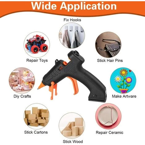 TANABATA Pistolet à Colle Chaude, 15pcs Bâtons Chauffrage Rapide Et Sûr Pistolet à Colle 15W, Avec USB Câble, Anti écoulement Pour Réparation, Artisanat, DIY, Maison, Bricolage, Bureau 5 TANABATA Pistolet à Colle Chaude, 15pcs Bâtons Chauffrage Rapide Et Sûr Pistolet à Colle 15W, Avec USB Câble, Anti écoulement Pour Réparation, Artisanat, DIY, Maison, Bricolage, Bureau – Image 5