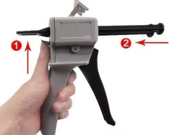 TANABATA Pistolet Distributeur Époxy 50 Ml, AB Pistolet à Colle Époxy Poignée Applicateur Pour Mélange Colle, Ratios 1:1 Et 2 :1 -Pistolet à colle Soldes 42084468 4