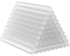 ELLE 50 Bâton De Colle Chaude, 7x100 Mm Bâtons De Colle Chaude Transparents Pour Pistolet à Colle Chaude, Sans Solvant, Séchage Rapide