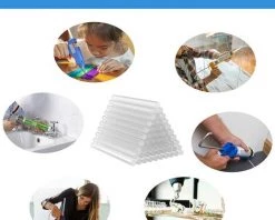 ELLE 50 Bâton De Colle Chaude, 7x100 Mm Bâtons De Colle Chaude Transparents Pour Pistolet à Colle Chaude, Sans Solvant, Séchage Rapide -Pistolet à colle Soldes 47374250 5