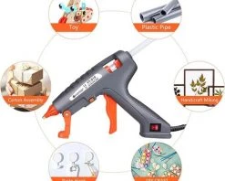 CADEAU Pistolet à Colle Chaude 100W Pistolet à Colle Our D'artisanat De Bricolage Réparation De Bureaux Bois -Pistolet à colle Soldes 48782906 4