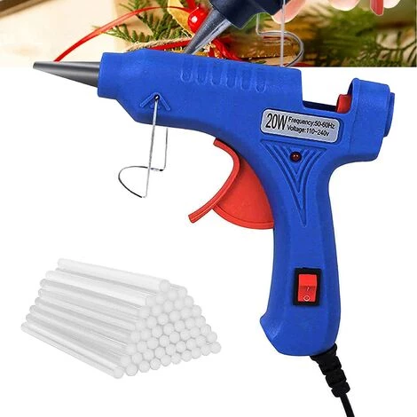 BEARSU 20W Pistolet à Colle Chaude Avec 50pcs Bâtons, Chauffrage Rapide Et Sûr Pistolet à Colle, Anti écoulement, Pour Réparation,Artisanat,DIY,Maison,Bricolage 1 BEARSU 20W Pistolet à Colle Chaude Avec 50pcs Bâtons, Chauffrage Rapide Et Sûr Pistolet à Colle, Anti écoulement, Pour Réparation,Artisanat,DIY,Maison,Bricolage