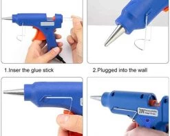 BEARSU 20W Pistolet à Colle Chaude Avec 50pcs Bâtons, Chauffrage Rapide Et Sûr Pistolet à Colle, Anti écoulement, Pour Réparation,Artisanat,DIY,Maison,Bricolage 9 BEARSU 20W Pistolet à Colle Chaude Avec 50pcs Bâtons, Chauffrage Rapide Et Sûr Pistolet à Colle, Anti écoulement, Pour Réparation,Artisanat,DIY,Maison,Bricolage -Pistolet à colle Soldes 48830330 5