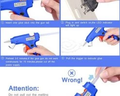 Pistolet à Colle Professionnel 13x11cm Bleu FUIENKO -Pistolet à colle Soldes 50983432 4