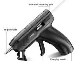 LIFCAUSAL Machine De Colle Thermofusible Sans Fil USB Rechargeable Craft DIY Kits D'outils De Réparation Avec Baton De Colle 100 Pièces 9 LIFCAUSAL Machine De Colle Thermofusible Sans Fil USB Rechargeable Craft DIY Kits D'outils De Réparation Avec Baton De Colle 100 Pièces -Pistolet à colle Soldes 51060533 5