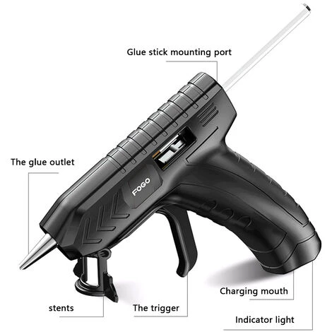 LIFCAUSAL Machine De Colle Thermofusible Sans Fil USB Rechargeable Craft Kits D'outils De Réparation Bricolage Avec 10 Pièces Baton De Colle 5 LIFCAUSAL Machine De Colle Thermofusible Sans Fil USB Rechargeable Craft Kits D'outils De Réparation Bricolage Avec 10 Pièces Baton De Colle – Image 5