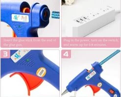 ALMI Bâton De Colle Chaude, 100 Pièces 7mm X 100mm Adhésif Transparent Bâtonnets De Colle à Paillettes, Colle Thermofusible Couleur Paillette Pour Pistolet à Colle Chaude Décoration Créative Bricolages -Pistolet à colle Soldes 51406690 3