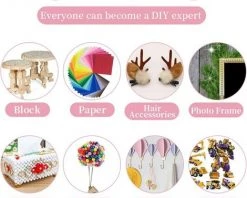 ALMI Bâton De Colle Chaude, 100 Pièces 7mm X 100mm Adhésif Transparent Bâtonnets De Colle à Paillettes, Colle Thermofusible Couleur Paillette Pour Pistolet à Colle Chaude Décoration Créative Bricolages -Pistolet à colle Soldes 51406690 4