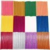 ALMI 120 Pièces Bâtons De Colle Chaude 7x100mm Couleur De Paillettes Populaire Pour Pistolet à Colle Chaude 7mm - 12 Couleurs