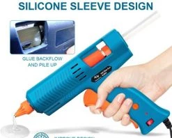 KARTOKNER Pistolet à Colle Chaude 150W Pistolet à Colle Avec 35pcs Bâtons (150mm) Chauffrage Rapide Avec 5 Températures Réglables, Une Base Rangement,Artisanat, DIY, Maison, Bricolage, Bureau-Bleu 7 KARTOKNER Pistolet à Colle Chaude 150W Pistolet à Colle Avec 35pcs Bâtons (150mm) Chauffrage Rapide Avec 5 Températures Réglables, Une Base Rangement,Artisanat, DIY, Maison, Bricolage, Bureau-Bleu -Pistolet à colle Soldes 53550743 3