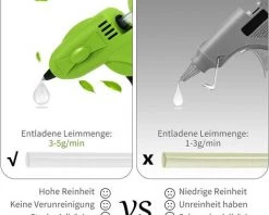 KARTOKNER 30W Pistolet à Colle Chaude Sans Fil - Mini Pistolet à Colle Rechargeable Par USB Batterie 2600mAh Avec 30 Bâtons De Colle De 7mm Et 6 étuis En Silicone Pour Bricolage Scolaire Réparation Rapide 8 KARTOKNER 30W Pistolet à Colle Chaude Sans Fil - Mini Pistolet à Colle Rechargeable Par USB Batterie 2600mAh Avec 30 Bâtons De Colle De 7mm Et 6 étuis En Silicone Pour Bricolage Scolaire Réparation Rapide -Pistolet à colle Soldes 53550994 4