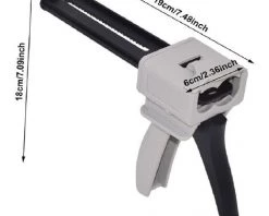Kartokner Pistolet Distributeur Époxy 50 Ml, AB Pistolet à Colle Époxy Poignée Applicateur Pour Mélange Colle, Ratios 1:1 Et 2 :1 (Pistolet1:1) -Pistolet à colle Soldes 53556620 2
