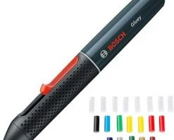 KARTOKNER Pistolet à Colle Chaude Sans-fil Bosch - Gluey (Livré Avec 20 X Mini-sticks De Colle, 2 X Batteries Rechargeables Et 1 Chargeur USB)