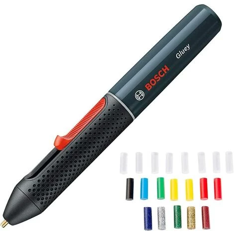 KARTOKNER Pistolet à Colle Chaude Sans-fil Bosch - Gluey (Livré Avec 20 X Mini-sticks De Colle, 2 X Batteries Rechargeables Et 1 Chargeur USB) 1 KARTOKNER Pistolet à Colle Chaude Sans-fil Bosch - Gluey (Livré Avec 20 X Mini-sticks De Colle, 2 X Batteries Rechargeables Et 1 Chargeur USB)
